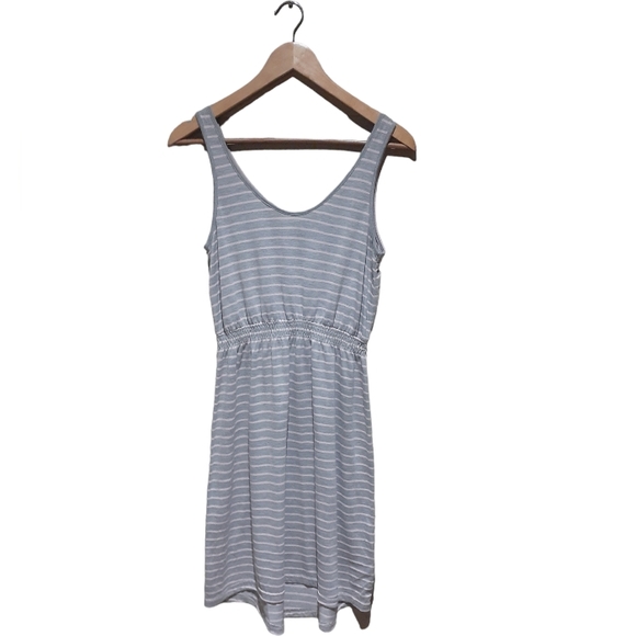 Orb Women's Dress Jersey Tank Gray Pink Stripe Size XS - Picture 2 of 5